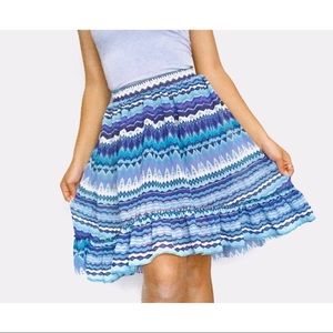 Children’s Place Blue Aztec Print High Low Skirt